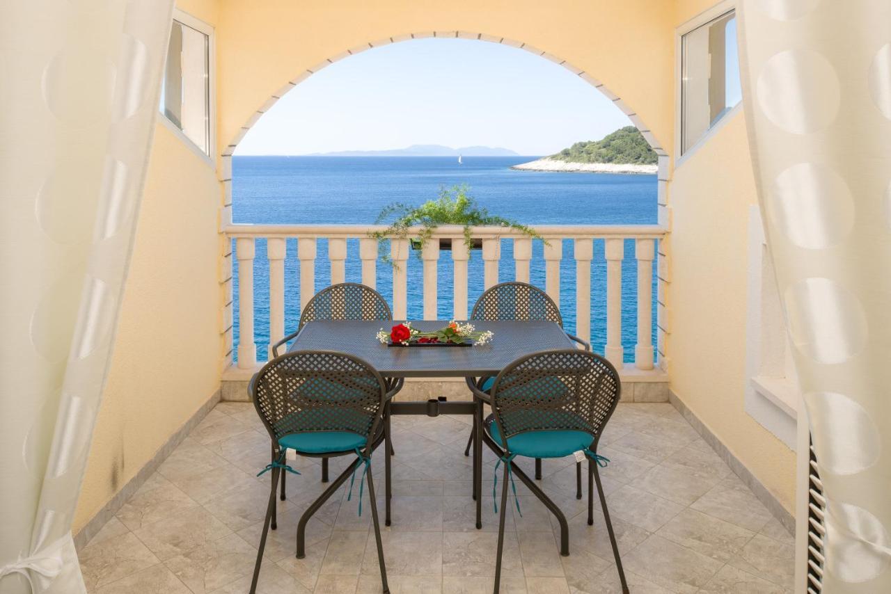 Luxury Bellavista Amazing Sea Holidays With Private Beach & Parking Milna  Ngoại thất bức ảnh